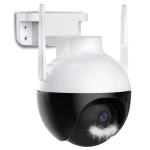 Camera inteligenta de Supraveghere cu Unghi Wide HD 4MP Rotunda Alba
