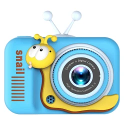 Camera pentru copii HD 1080P Melc Albastru