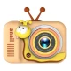 Camera pentru copii HD 1080P Melc Portocaliu