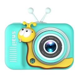 Camera pentru copii HD 1080P Melc Turcoaz