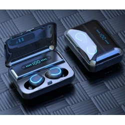 Casti In Ear TWS F9 Bluetooth 5.0 Wireless IPX7 4000mAh HiFi