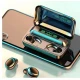 Casti In Ear TWS F9 Bluetooth 5.0 Wireless IPX7 4000mAh HiFi