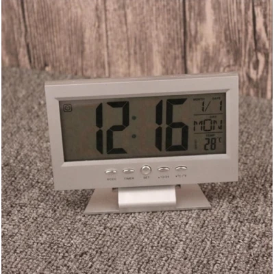 Ceas cu ecran LCD DS 8082 Argintiu