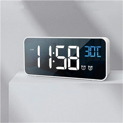 Ceas digital led mirror clock DS-3658L afisaj ALB