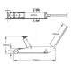 Cric auto BX-455 profil mic 2500 kg