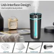 Difuzor de uleiuri esentiale pentru masina cu USB si RGB 300 ml