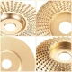 Disc Polizor Unghiular Lemn Rotunjit 100 Ø Gold
