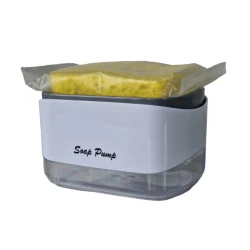Dispenser de Sapun 2 in 1 Cu Burete 12 oz