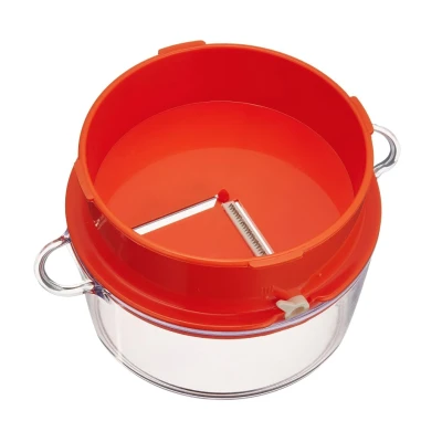 Feliator Manual in forma de Spirala pentru Legume Alb Portocaliu