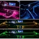 Fir neon cu LED 2 metri RGB conectare mufa USB