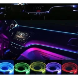 Fir neon cu LED 5 metri RGB conectare mufa USB