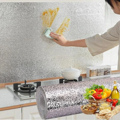 Folie Aluminiu Autoadeziva ARGINTIE Rezistenta 60x300 cm LY