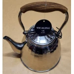 Ibric Ceai VL-9344 Vicalina ARGINTIU 1.0L cu Maner Lemn