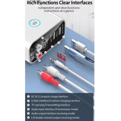 Incarcator receptor Wireless Sisteme Audio Andowl QHK16 de 110 220V