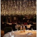 Instalatie 12 metri ALB CALD 300 LED tip turturi franjuri 1500 55G