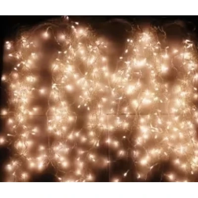 Instalatie 12 metri ALB CALD 300 LED tip turturi franjuri 1500 55G