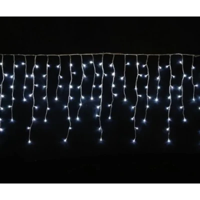 Instalatie 12 metri ALB RECE 300 LED tip turturi franjuri 1500 55A