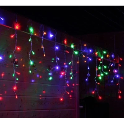 Instalatie 12 metri MULTICOLOR 300 LED tip turturi franjuri