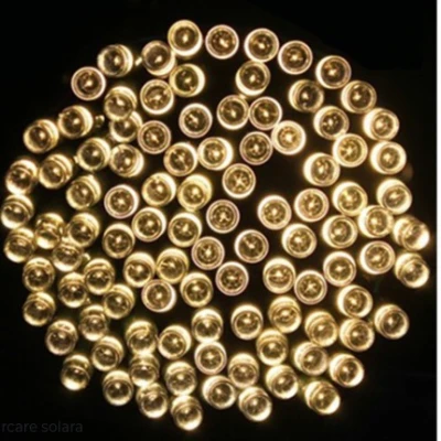 Instalatie Solara 10 Metri cu 100 LED liniara ALB CALD HS