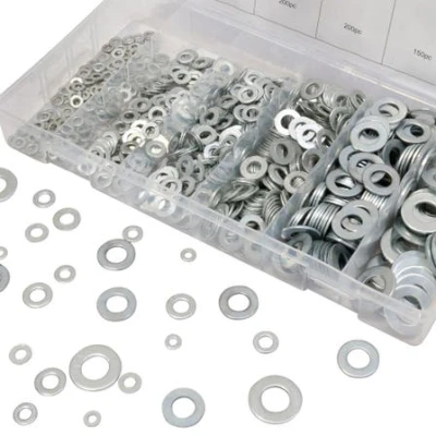 Kit  900 de garnituri plate din otel A3, include 6 dimensiuni diferite: M3 M4 M5 M6 M7 M8 M10