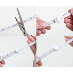 Kit Banda Led Rgb 20 Metri 4x5 Metri cu Telecomanda
