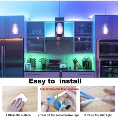 Kit Banda Led Rgb 20 Metri 4x5 Metri cu Telecomanda