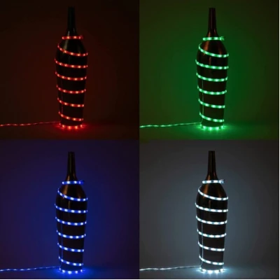 Kit Banda Led Rgb 20 Metri 4x5 Metri cu Telecomanda