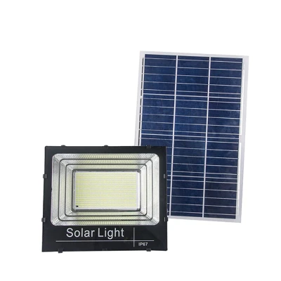 KIT Proiector 150w LED DIMABIL JORTAN cu Panou Solar INDIVIDUAL si Telecomanda