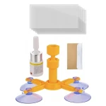 Kit Reparatie Parbriz pentru Sticla Crapata Set Corector cu Ventuza