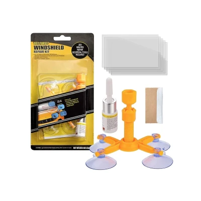 Kit Reparatie Parbriz pentru Sticla Crapata Set Corector cu Ventuza