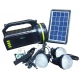 Kit solar CL-18 cu radio și lanternă 10W  + 3 becuri