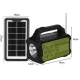 Kit solar GD-8075 cu lampa multifunctionala panou solar si 4 Becuri