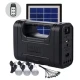 Kit solar GD-Lite 8017 este dotat cu dispozitive USB cu 3 becuri si leduri