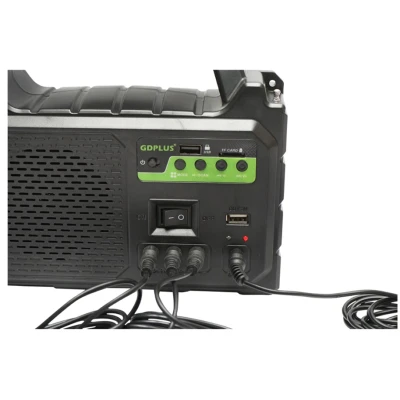 Kit solar GD-P30FM Radio cu lampa multifunctionala panou solar si 3 Becuri