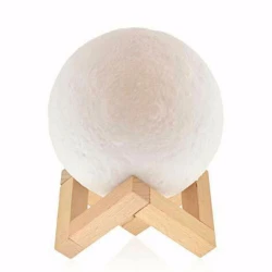 Lampa Luna 3D cu Suport din Metal 8 cm