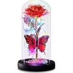 Lampa portabila led cu trandafir iluminat in interior RD C172