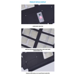 Lampa solara 300W 16 Casete LED in unghi 45 grade
