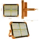 Lampa solara portabila de lucru functie incarcator 336 Leduri reincarcabila 500W temperatura 6500K Portocalie