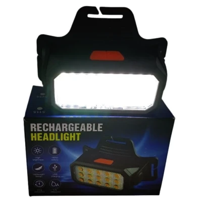 Lanterna de Cap 6 Moduri reincarcabila prin USB 50 LED Rectangulara