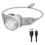 Lanterna de cap cu banda din Silicon Ajustabila cu Lumina Alba si Rosie