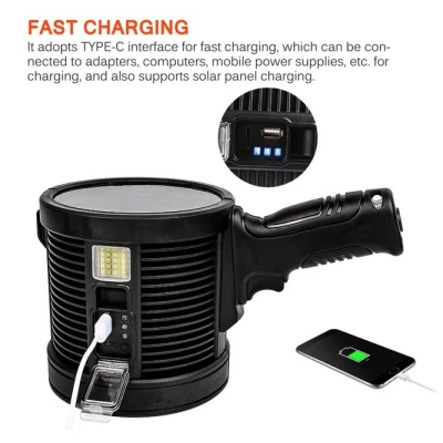 Lanterna de Mana QB T78 tip C Lanterna portabila solara 3600mAh