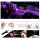 Lumina ambientala LED RGB fibra, Suport pentru aplicatii, 4 in 1, 6 metri