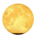Luna luminoasa cu suport metalic, diametru 13 cm