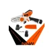 Mini Fierastrau electric ASR -CS18 portabil cu 2 acumulatori  si aparatoare lant