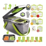 Mini Tocator de Legume 24-in-1: Mandolina de Bucatarie Multifunctionala