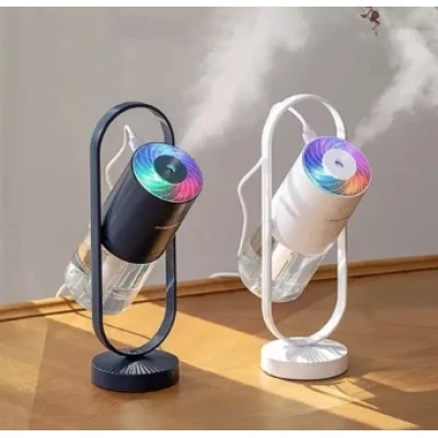 Mini umidificator 200 ml creativ cu LED si proiectie rotativa 360