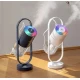 Mini umidificator 200 ml creativ cu LED si proiectie rotativa 360