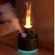 Mini umidificator NEGRU cu lampa fara capac si schimbare de culoare