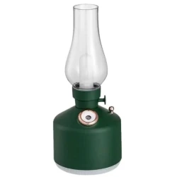 Mini umidificator VERDE cu lampa fara capac si schimbare de culoare 