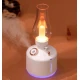 Mini umidificator VERDE cu lampa fara capac si schimbare de culoare